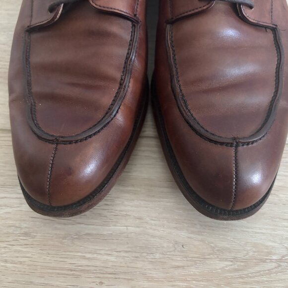 $1200 Peal & Co Crockett & Jones Brown Leather Split Toe Derby Shoes US 10.5 - Picture 9 of 12